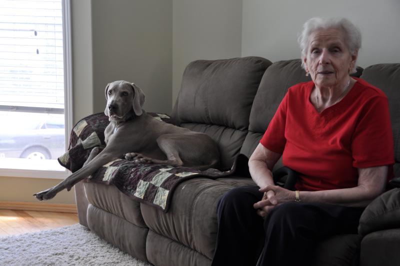 Mom and Hunter during visit to Cathy's before her first baby.