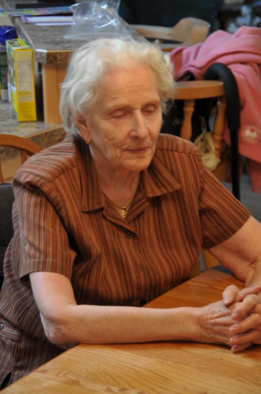 Sophie, out, watching the rest play.