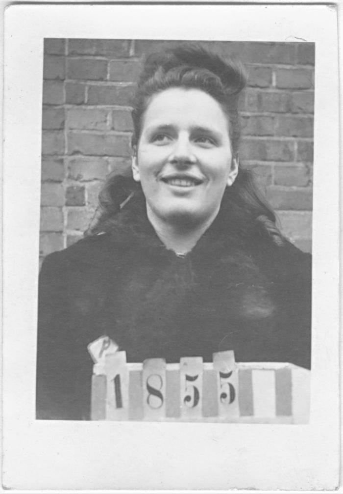 Sophie (looks like prisoner ID photo)