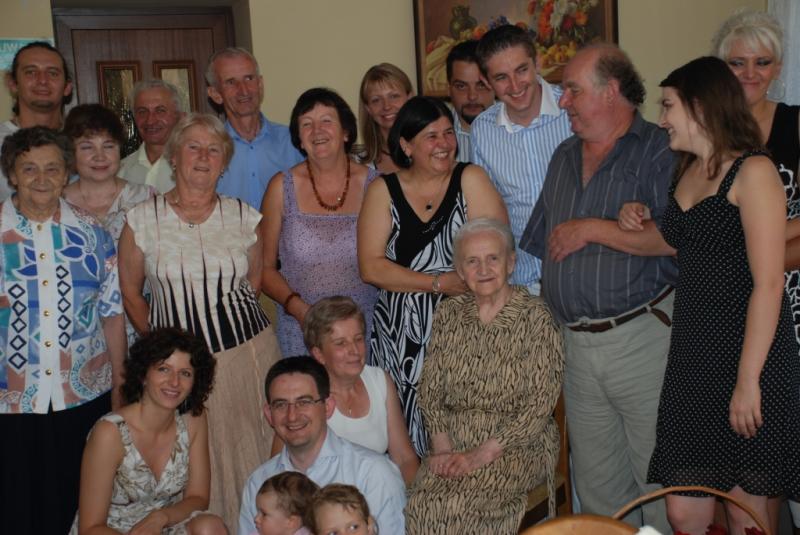 Some of the people at Helena's 90th birthday party.