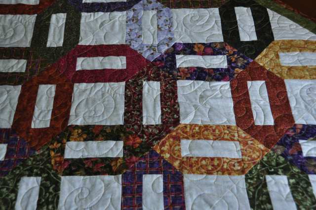 a closer look at the quilting pattern