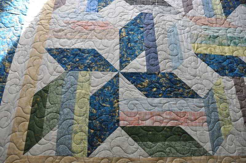 A shot of the one of the 'whirling' blocks.