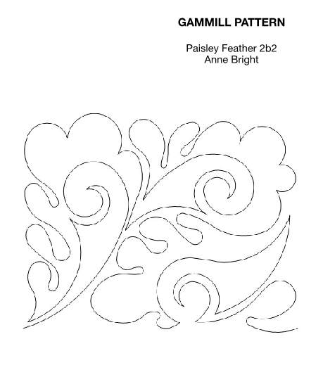 a photo of the base quilting pattern