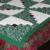 Another green and white log cabin, windmill pattern. Was made for Rick's mother.